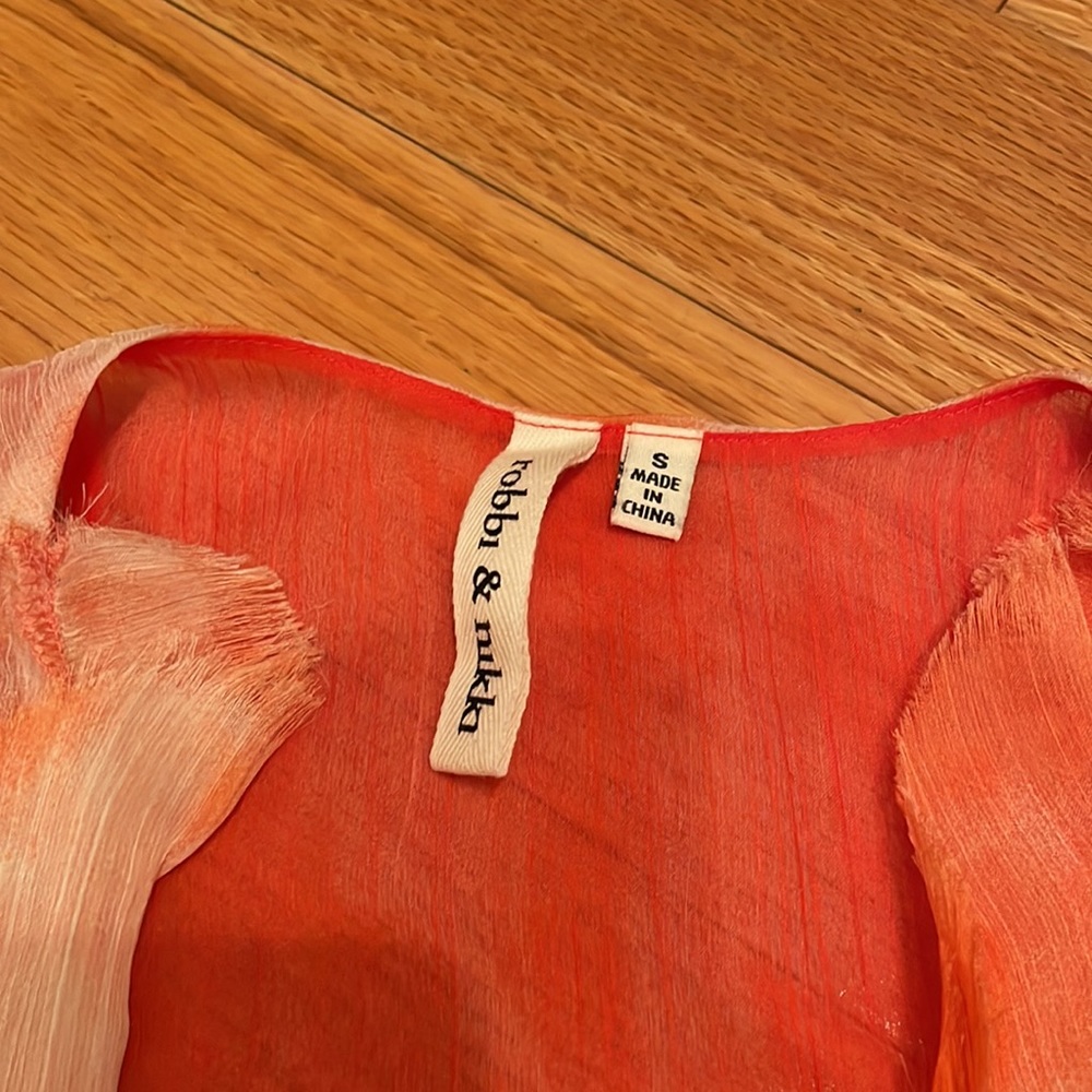 Robbi & Nikki coral and white tank top never worn - Picture 4 of 5